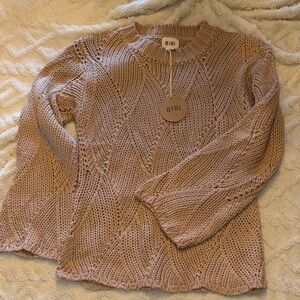 BiBi Women's Knit Sweater in Warm Tan